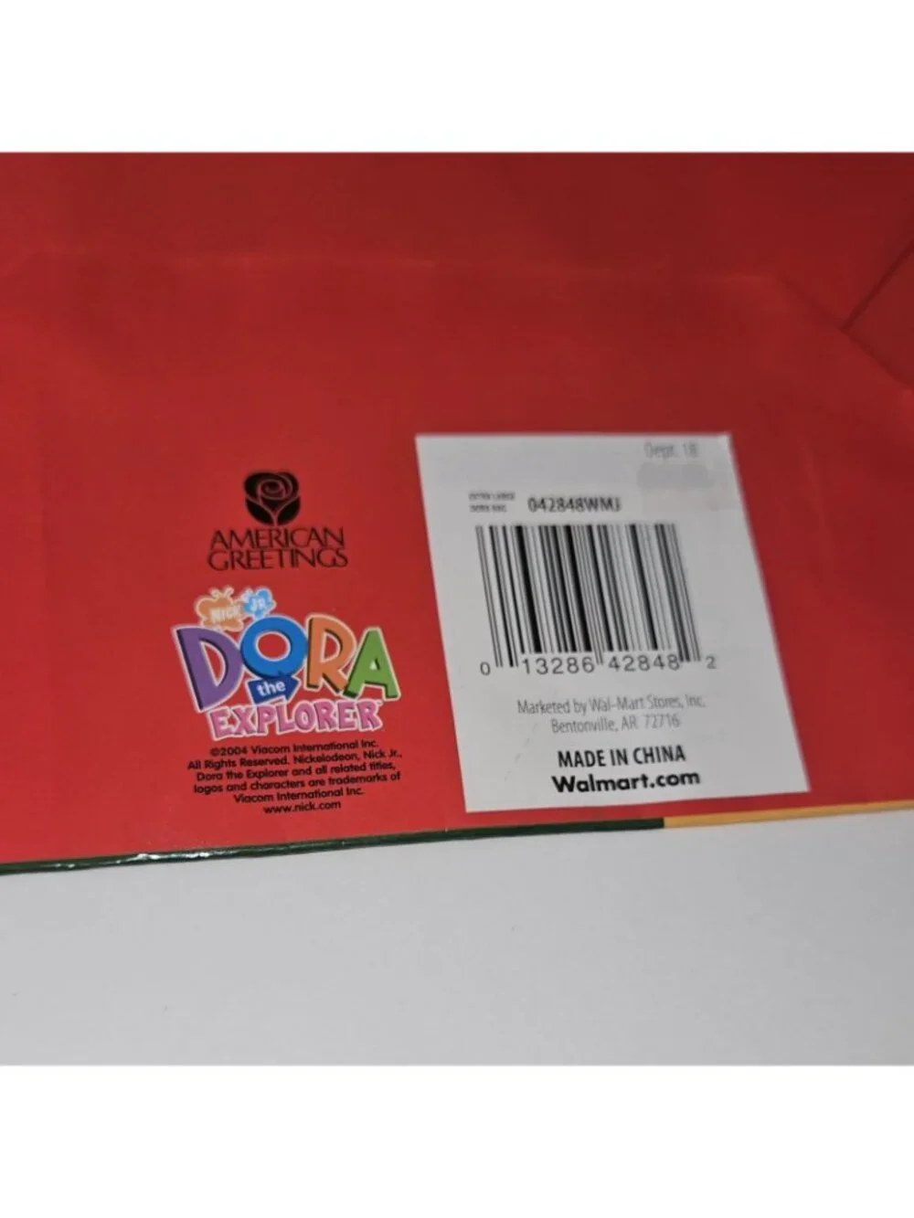 Dora Explorer Gift Bag Merry Christmas Feliz Navidad 12.5